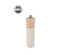 Boreal Moulin à sel manuel en bois, blanc plume, 21cm - 8in