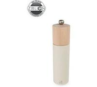 Boreal Moulin à sel manuel en bois, blanc plume, 21cm - 8in