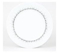 Table Passion Assiette plate Boréalis porcelaine décorée pois moucheté Gris 27 cm Lot de 6