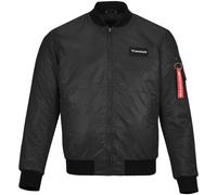 Bores Bomber Veste textile moto pour dames, noir, Taille 2XL
