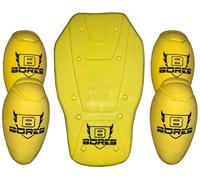 Bores Ensemble de protecteur d'épaule/coude/arrière, jaune pour homme