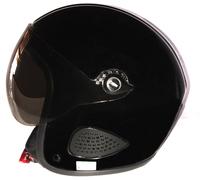 Bores Gensler Kult Casque de jet avec la visière, noir pour homme