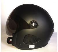 Bores Gensler Kult Casque de jet avec la visière, noir, taille 2XS S pour homme