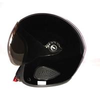 Bores Gensler Kult Casque jet avec visière Black (En cas de modification de l'état de livraison, le contrôle ECE 22.05 est annulé)-XS (testé) / M2 (non testé)