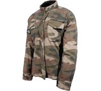 Bores Military Jack Camo Chemise de moto, multicolore, taille L pour homme