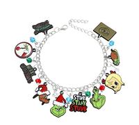 BORFUE Bracelet de Noël vert monstre - Fournitures de fête de Noël pour décoration de fête