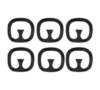 BORFUE Lot de 6 fausses moustaches, barbe, bouc, autocollantes, pour déguisement, festival, déguisement, accessoire pour cheveux