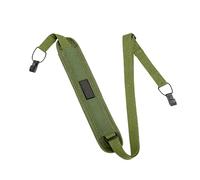 BORGBAR Sangles pour ukulélé, sans trou, style dos nu en coton et lin, vert, 90-130cm