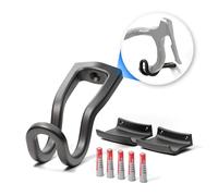 Borgen Support mural horizontal pour vélo de route, noir, jusqu'à 18 kg | Support mural doux pour le cadre, design minimaliste et élégant, idéal pour les vélos de route.