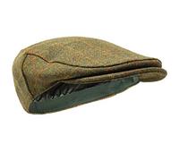 Borges & Scott Casquette Woodsman - Entièrement imperméable - Yorkshire Tweed - Extérieur 100% Laine - Fleck d'or 56cm (Petit)