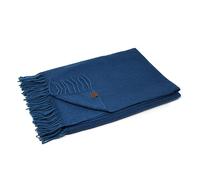 Borges & Scott - Couverture/Plaid 100% Cachemire - Bleu