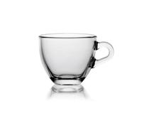 Borgonovo Lot de 6 Tasses à café en Verre 85 ML