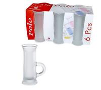 Borgonovo Lot de 6 verres Polo 4,5 cl, pour alcool, idéal chez soi et dans les restaurants