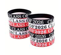 Borhmty Cadeaux de remise de diplôme de classe 2026 pour cadeaux de fête, décorations pour femmes et hommes, bracelets de remise de diplôme, Petit, Zinc, Pas de pierre précieuse