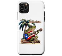 Boricua Coqui Grenouille Jouant de la Guitare sous Un Palmier Coque pour iPhone 11 Pro Max
