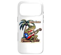 Boricua Coqui Grenouille Jouant de la Guitare sous Un Palmier Coque pour iPhone 17 Pro Max