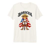 Boricua Drapeau Grenouille de Porto Rico Cape Jibaro T-Shirt Haut de Gamme