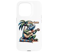 Boricua Iguane Porto Rico Jouant de la Guitare sous Un Palmier Coque pour iPhone 15 Pro