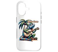 Boricua Iguane Porto Rico Jouant de la Guitare sous Un Palmier Coque pour iPhone 17