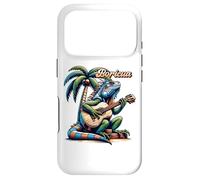 Boricua Iguane Porto Rico Jouant de la Guitare sous Un Palmier Coque pour iPhone 17 Pro