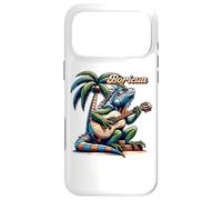 Boricua Iguane Porto Rico Jouant de la Guitare sous Un Palmier Coque pour iPhone 17 Pro Max