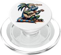 Boricua Iguane Porto Rico Jouant de la Guitare sous Un Palmier PopSockets PopGrip pour MagSafe