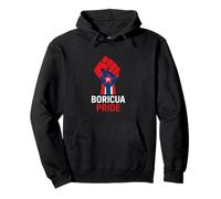 Boricua Pride - Poing portoricain aux Couleurs du Drapeau - Icône Grenouille Sweat à Capuche