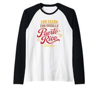 Boricua Pride Racines portoricaines Patrimoine de l'île Coquí Taíno Manche Raglan