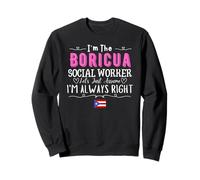 Boricua Social Worker Porto Rico Drapeau Porto Rico Sweatshirt