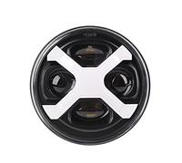 Borimend Phare LED Rond de Moto 5.75 Pouces 40W Phare 5-3/4 Pouces pour Iron 883 Street Rod Street Softail