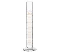 BorinGlass Éprouvette graduée en verre borosilicate avec bec verseur 50 ml avec pied stable