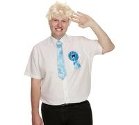 Boris Johnson Kit Perruque Cravate & Badge Chic Politicien Prime Minister Robe