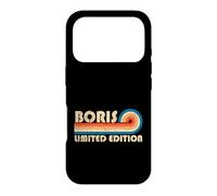 Boris Retro 70s 80s Sunset Stripe Coque pour iPhone 17 Pro