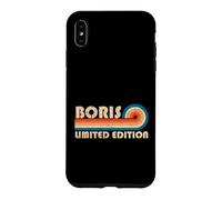 Boris Retro 70s 80s Sunset Stripe Coque pour iPhone XS Max