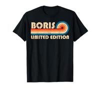 BORIS Retro 70s 80s Sunset Stripe T-Shirt