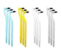 BORISCA 12 Pièces Éliminateur de Tartre, Polissage de Dents 4 Couleurs Détachant Gomme de Dents, Kit Detartrage Dentaire, Brosse Dent Soins Outil pour L'élimination de La Plaque et du Tartre