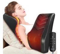 Boriwat Masseur Dos et Cervicales, Massage Shiatsu 16 Nœuds, Chaleur 2 Zones & 2 Niveaux (38-59°C), Grand Taille 38 cm, Massage Cervicales et Cou, Nuque, Épaules, Lombaires, Jambes, Cadeau Homme Femme