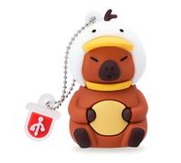 BORLTER CLAMP 32 Go Clé USB en Forme de Capybara, Amusante et Mignonne Mémoire Stick USB Flash Drive pour Stockage de Données Externe