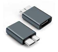 BORLTER CLAMP Adaptateur de Disque Dur USB C vers USB 3.0 Micro-B pour Disque Dur Externe/SSD, Compatible avec WD, Seagate, Toshiba, Samsung T3/T5 SSD et Autres Coques pour Disques Durs, Gris