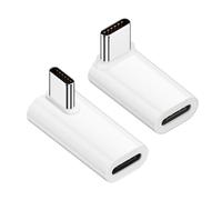 BORLTER CLAMP Adaptateur Droit USB C 4.0 Mâle vers Demelle 140W, Transfert de Données 40Gbps, 8K@60Hz Compatible avec MacBook, iPad, Thunderbolt 4/3 et Plus, 2 Paquets