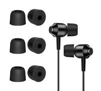 BORLTER CLAMP Embouts de Rechange universels en Mousse à mémoire de Forme - Réduction du Bruit - pour Trou d'écouteurs de 4 mm à 4,1 mm - Coussinets Noirs - Tailles S, M, L - Différentes Tailles
