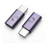 BORLTER CLAMP Lot de 2 adaptateurs bloqueurs de données USB C, bloqueur de type C pour empêcher le jus, violet