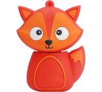 BorlterClamp 32 GB Cute Cute Cute Little Fox Shaped USB Flash Drive for External Data Storage