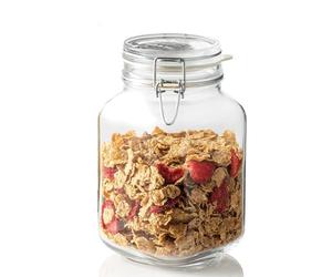 Bormioli 0810453 Bocal hermétique en Verre FIDO, 2L, Transparent