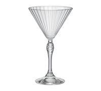 Bormioli 93148 Rocco America'20 Lot de 6 verres à martini, verre, 25 cl