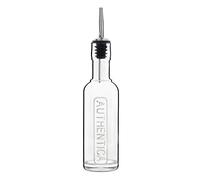 Bormioli BOL490015 Bouteille Bec Verseur INOX AUTHENTICA, Verre, Transparent, 26,1 cm