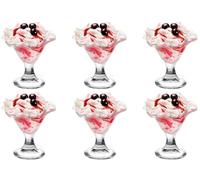 Bormioli Lot de 6 Coupes à Glace Style printanier avec boîte
