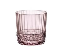 Bormioli Lot de 6 verres à eau AMERICA '20S 30 CL-Rose