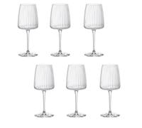 BORMIOLI Lot de 6 verres en verre exclusif Chardonnay White Wine 37,4 cl Rocco