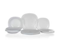 Bormioli - "Parma" service de table pour 6 personnes, Blanc